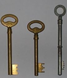 Quelques exemples de clefs à gorges